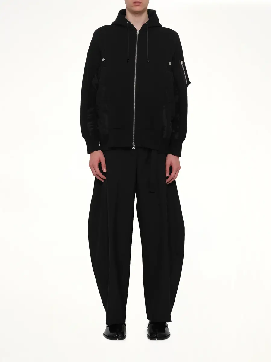 Sacai Sponge Sweat x Nylon Twill Zip Hoodie | Thumbnail 7 Sacai Sponge Sweat x Nylon Twill Zip Hoodie | Thumbnail 7