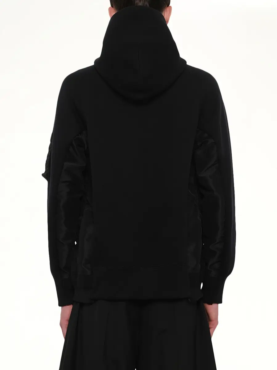 Sacai Sponge Sweat x Nylon Twill Hoodie | Thumbnail 5 Sacai Sponge Sweat x Nylon Twill Hoodie | Thumbnail 5