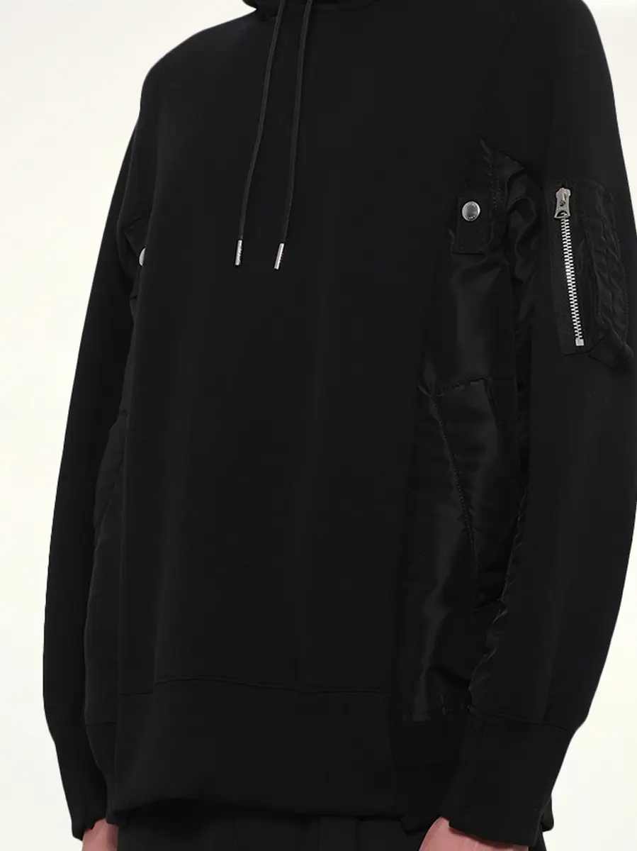 Sacai Sponge Sweat x Nylon Twill Hoodie | Thumbnail 6 Sacai Sponge Sweat x Nylon Twill Hoodie | Thumbnail 6
