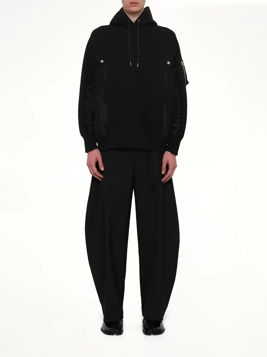 Sacai Sponge Sweat x Nylon Twill Hoodie | Thumbnail 7 Sacai Sponge Sweat x Nylon Twill Hoodie | Thumbnail 7