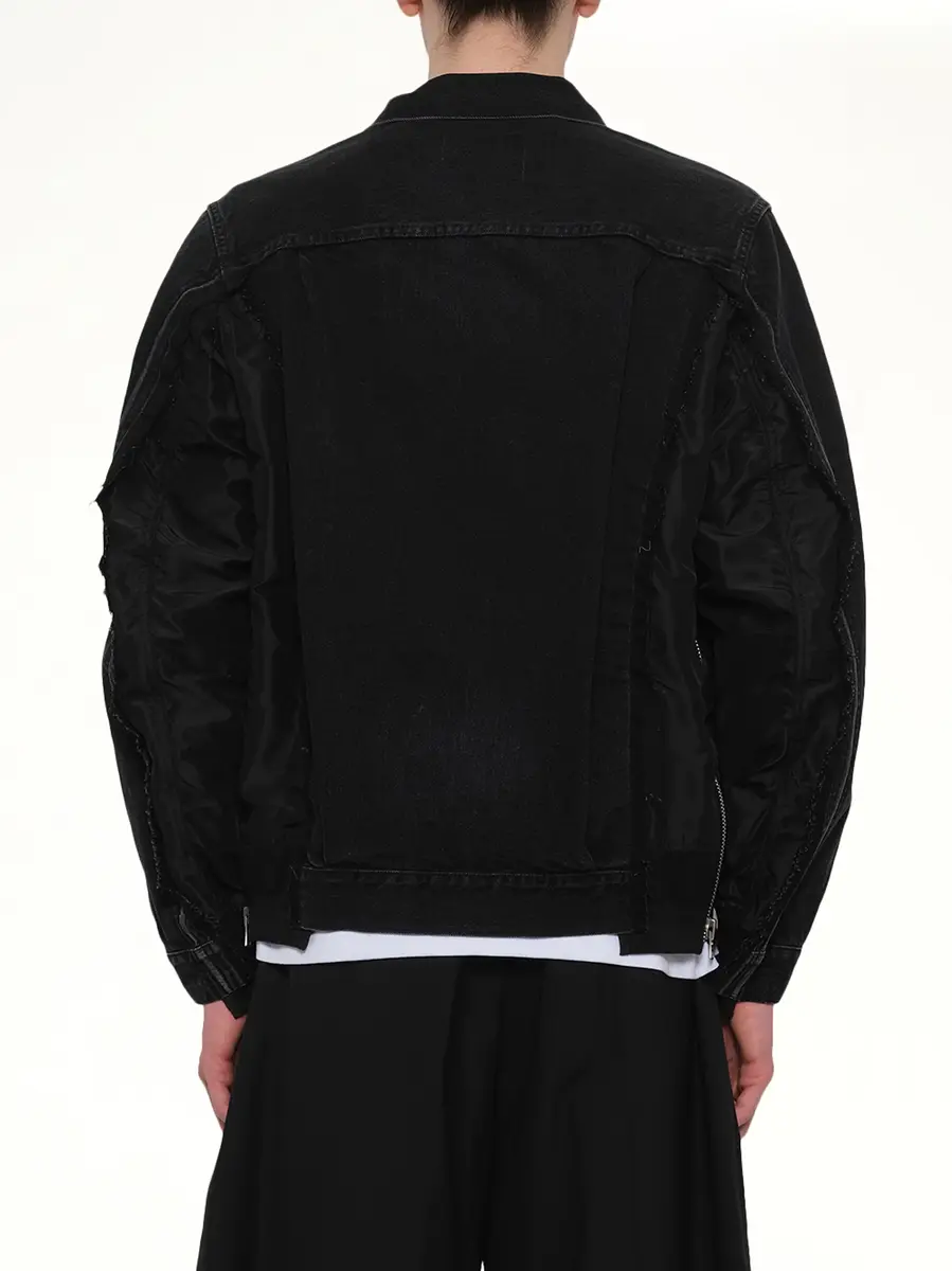 Sacai Denim x Nylon Twill Jacket | Thumbnail 5 Sacai Denim x Nylon Twill Jacket | Thumbnail 5