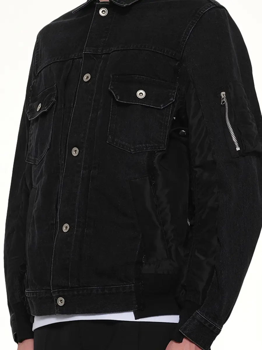 Sacai Denim x Nylon Twill Jacket | Thumbnail 6 Sacai Denim x Nylon Twill Jacket | Thumbnail 6