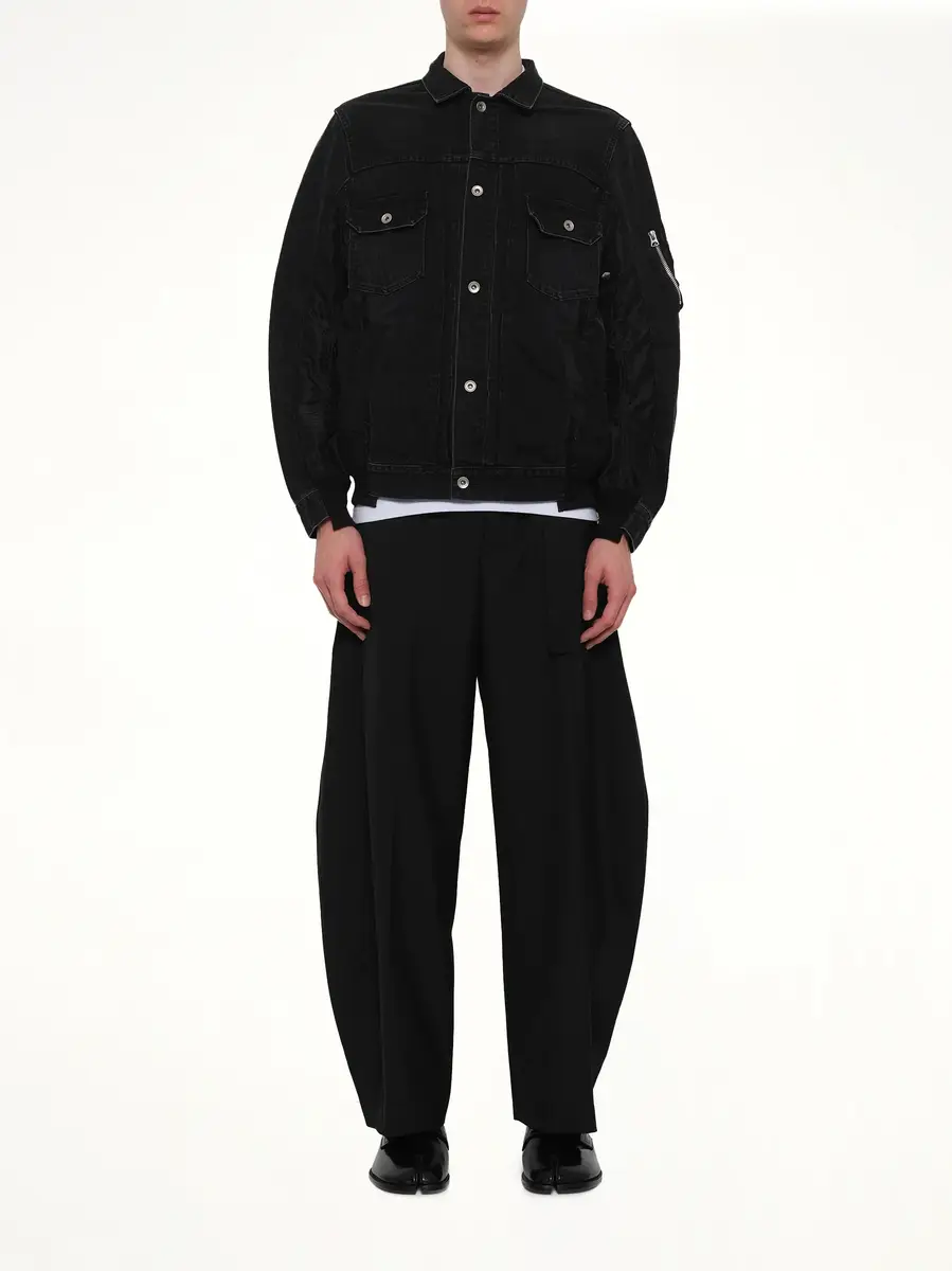 Sacai Denim x Nylon Twill Jacket | Thumbnail 7 Sacai Denim x Nylon Twill Jacket | Thumbnail 7