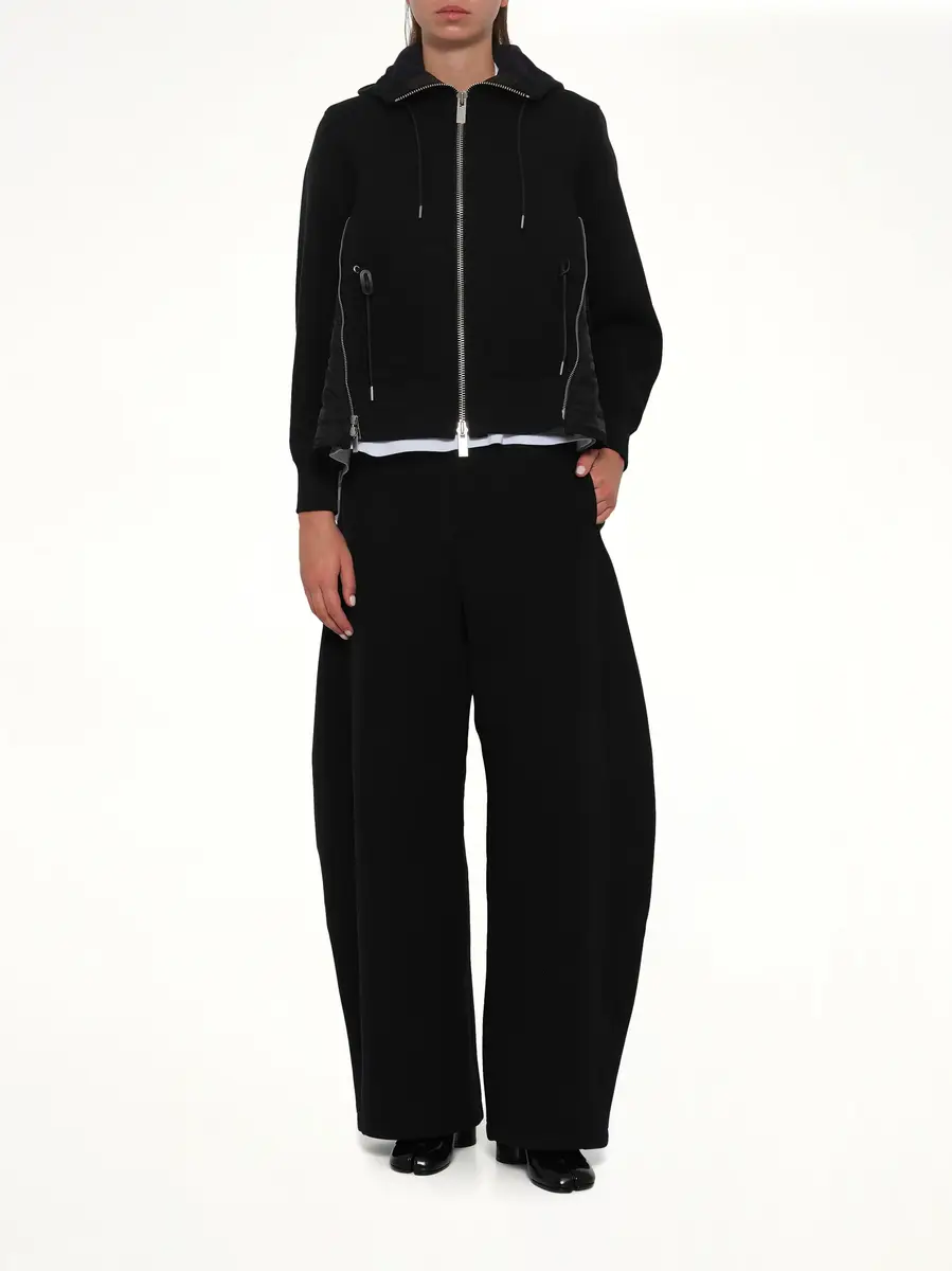 Sacai Sponge Sweat x Nylon Twill Hoodie | Thumbnail 4 Sacai Sponge Sweat x Nylon Twill Hoodie | Thumbnail 4