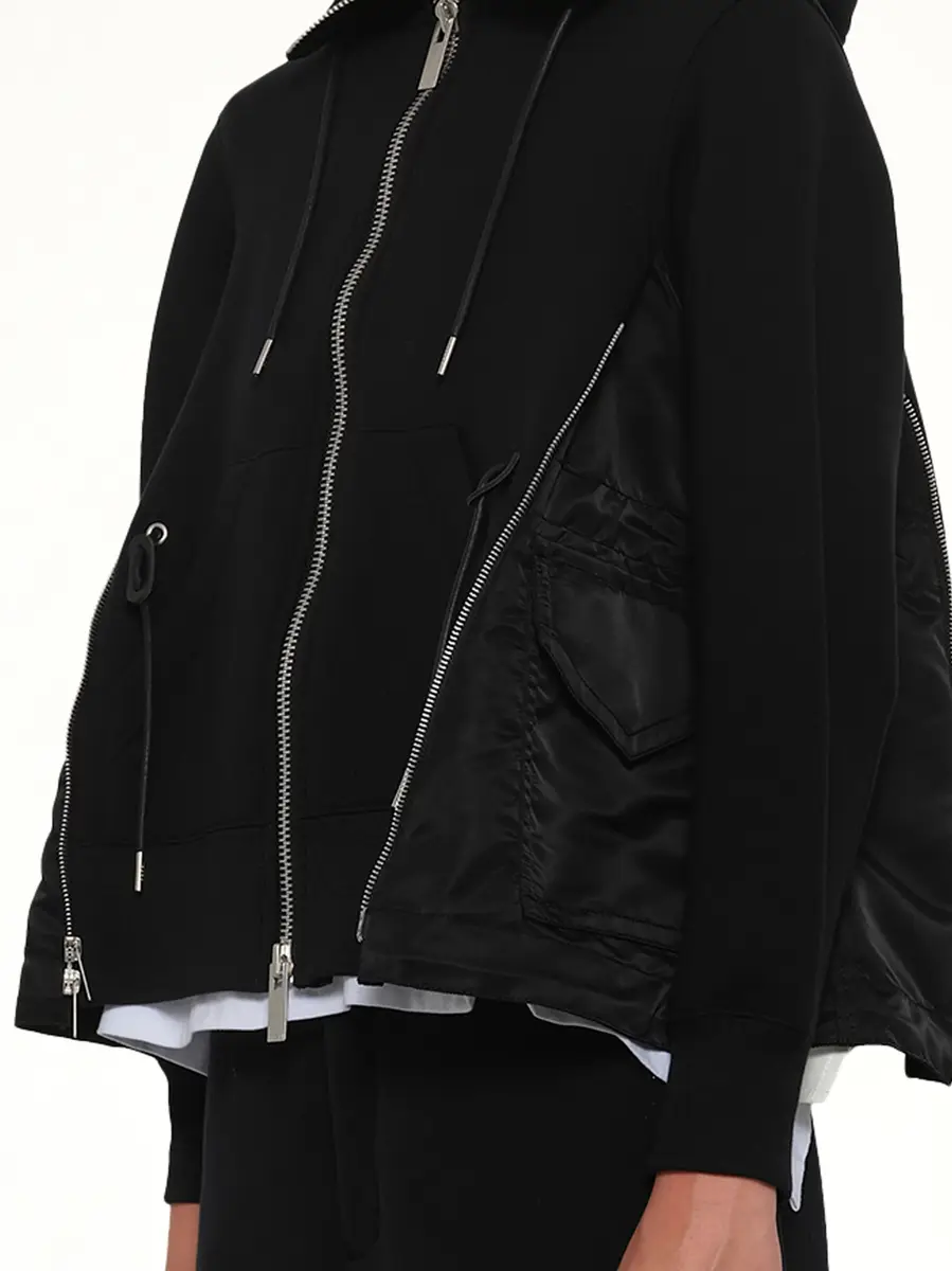Sacai Sponge Sweat x Nylon Twill Hoodie | Thumbnail 6 Sacai Sponge Sweat x Nylon Twill Hoodie | Thumbnail 6