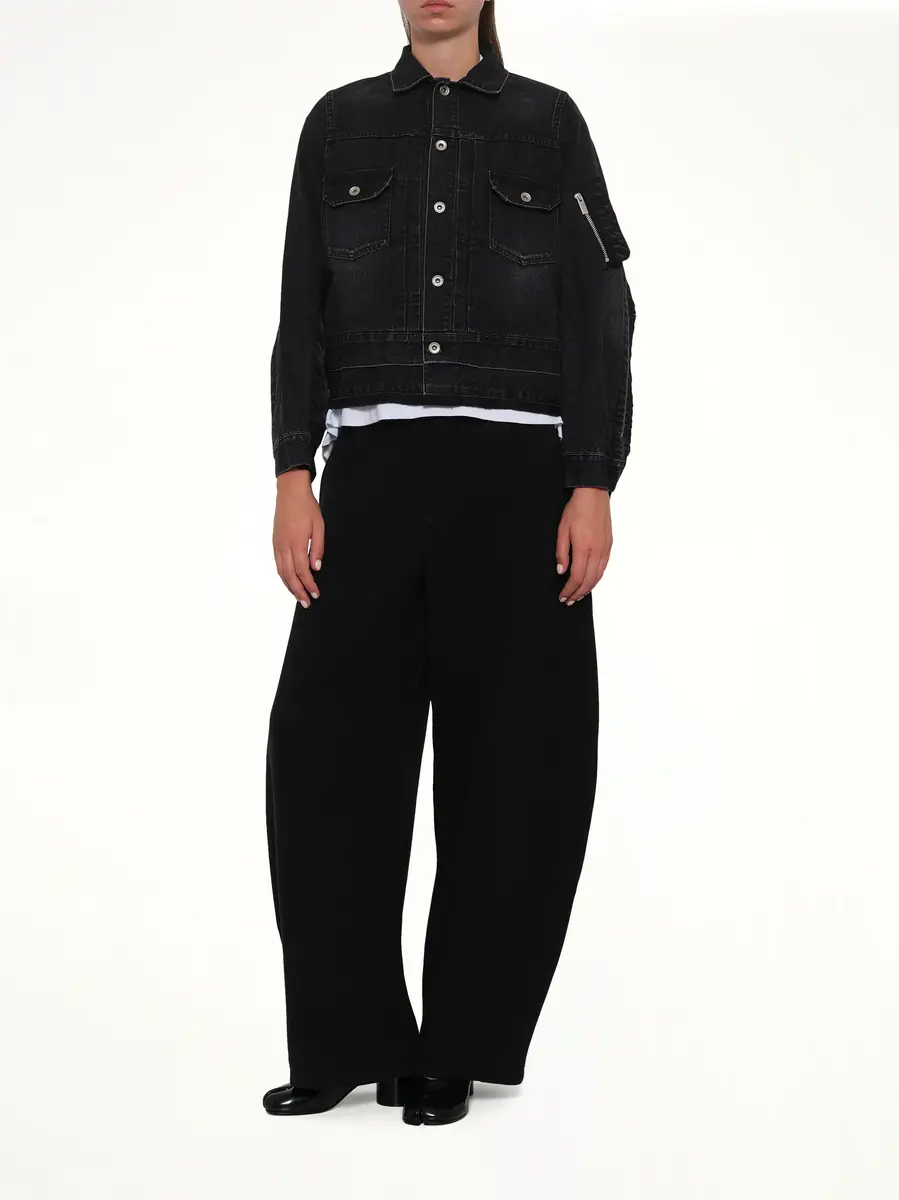 Sacai Denim x Nylon Twill Jacket | Thumbnail 4 Sacai Denim x Nylon Twill Jacket | Thumbnail 4