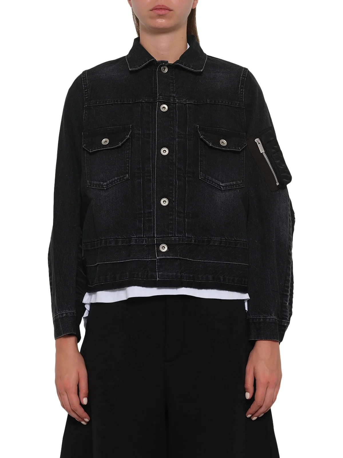 Denim x Nylon Twill Jacket Denim x Nylon Twill Jacket