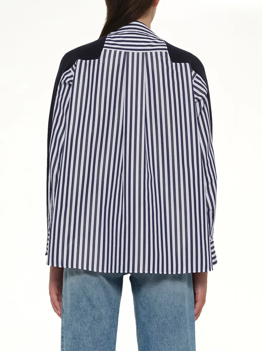 Sacai Cotton Knit x Poplin Cardigan | Thumbnail 5 Sacai Cotton Knit x Poplin Cardigan | Thumbnail 5
