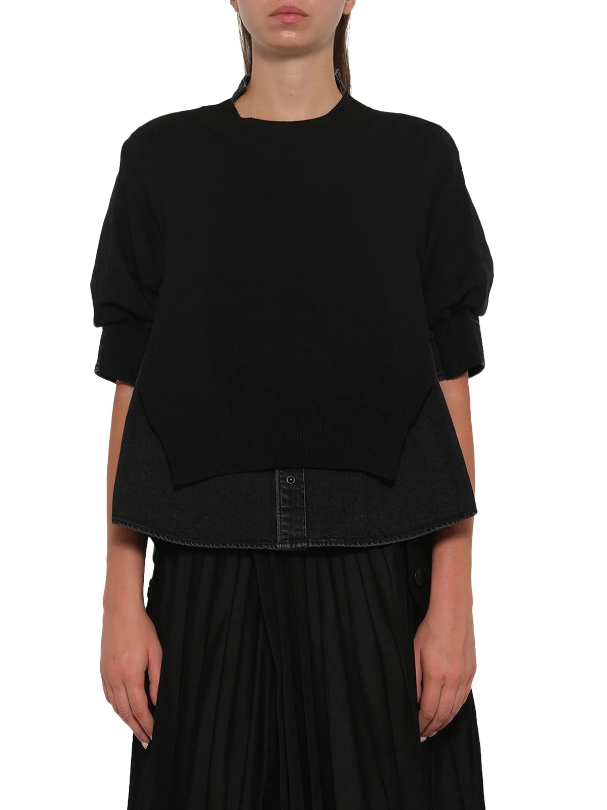 Sacai Denim x Knit Pullover