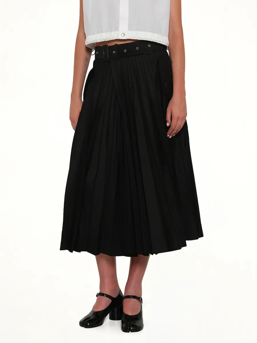 Sacai Cotton Gabardine Skirt | Thumbnail 6 Sacai Cotton Gabardine Skirt | Thumbnail 6