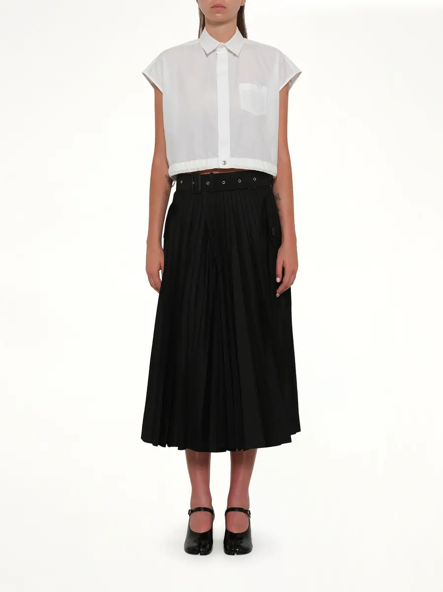 Sacai Cotton Gabardine Skirt | Thumbnail 7 Sacai Cotton Gabardine Skirt | Thumbnail 7