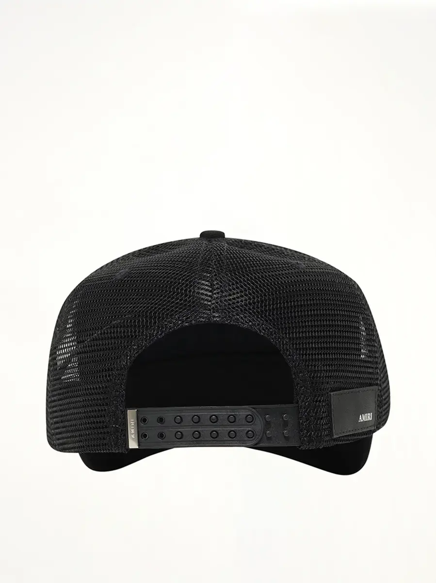 AMIRI 3 Star Metallic Trucker Hat in Black/silver | Thumbnail 2 AMIRI 3 Star Metallic Trucker Hat in Black/silver | Thumbnail 2
