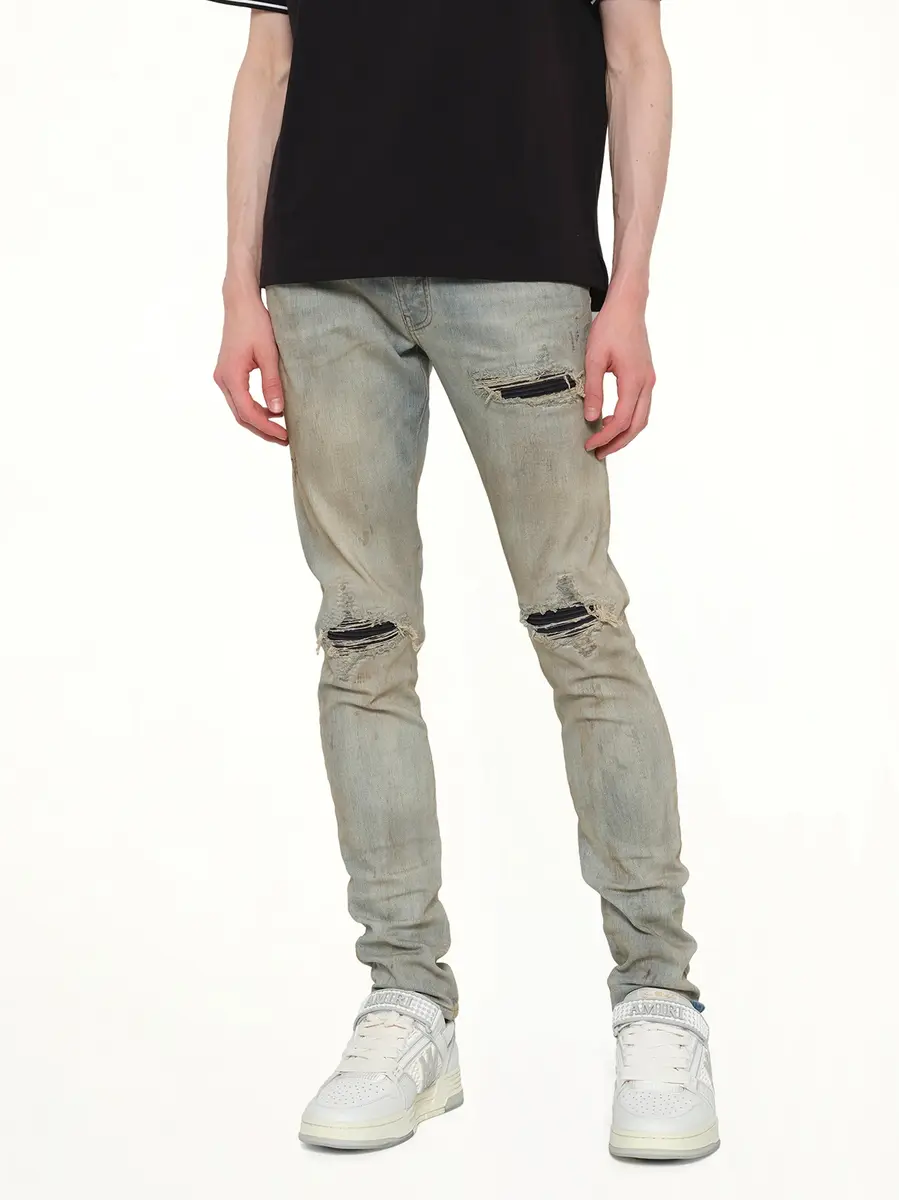 AMIRI Suede Mx1 Jeans in Perfect Antique Indigo | Thumbnail 6 AMIRI Suede Mx1 Jeans in Perfect Antique Indigo | Thumbnail 6