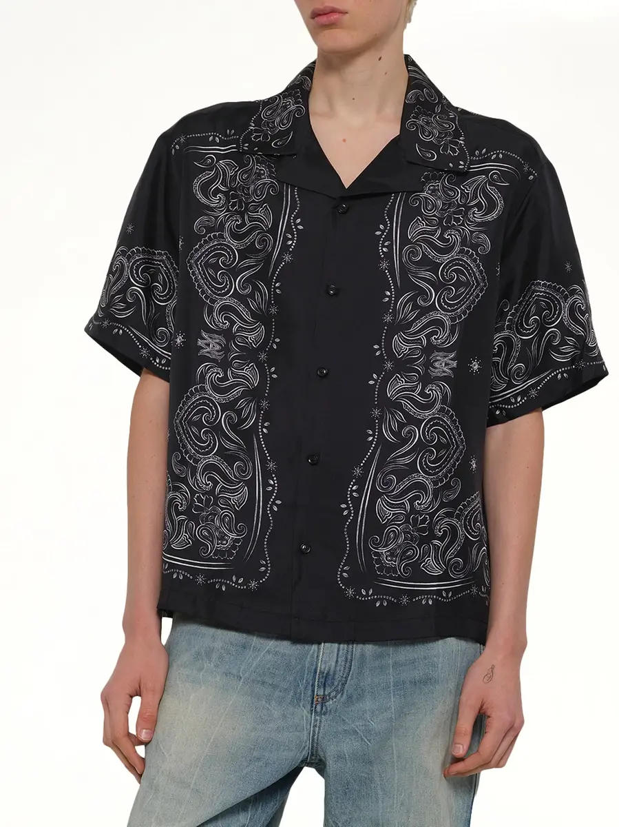 AMIRI Bandana Paint Oversized Bowling Shirt | Thumbnail 6 AMIRI Bandana Paint Oversized Bowling Shirt | Thumbnail 6