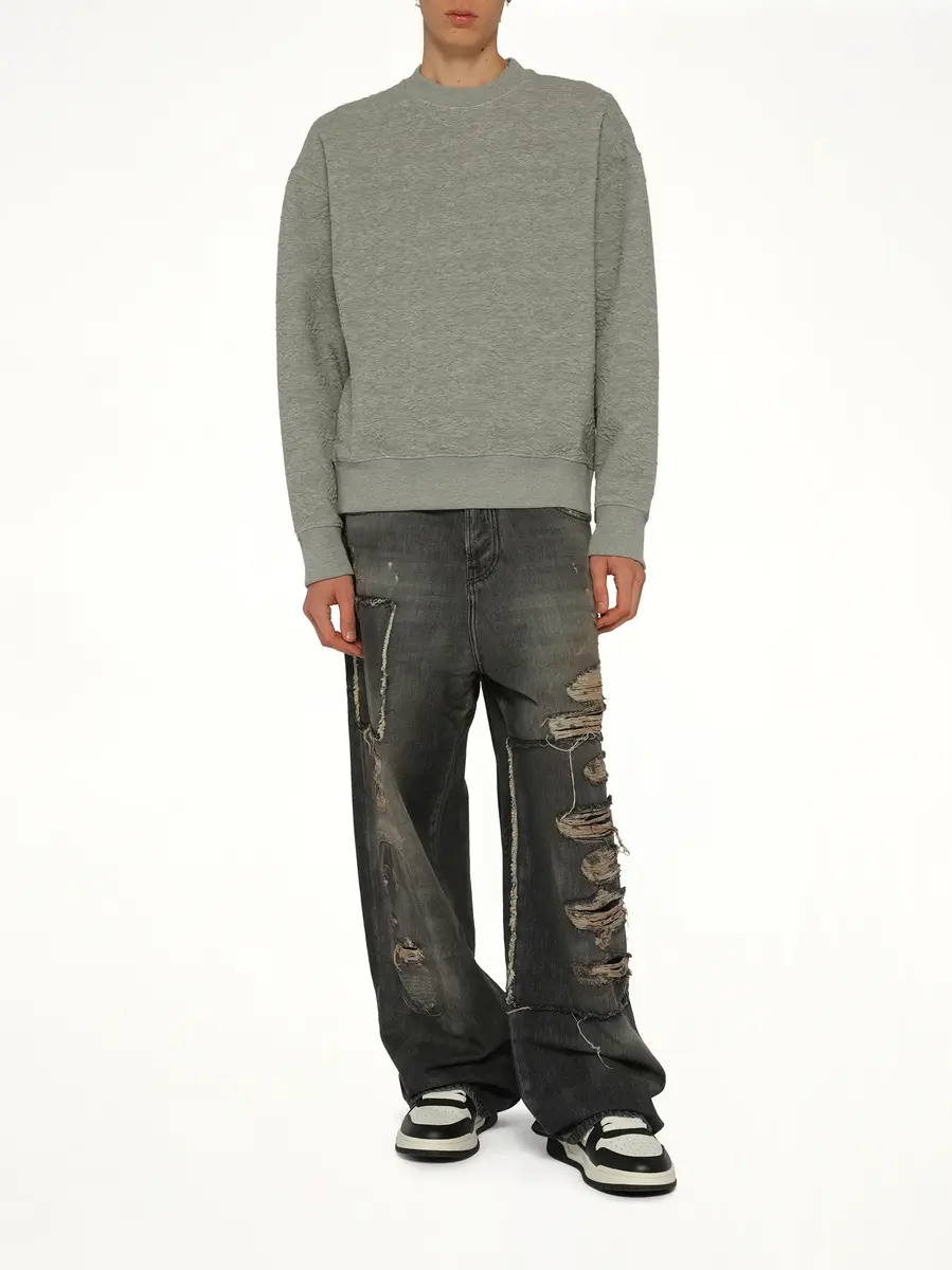 AMIRI MA Quad Oversized Sweatshirt in Stone | Thumbnail 4 AMIRI MA Quad Oversized Sweatshirt in Stone | Thumbnail 4