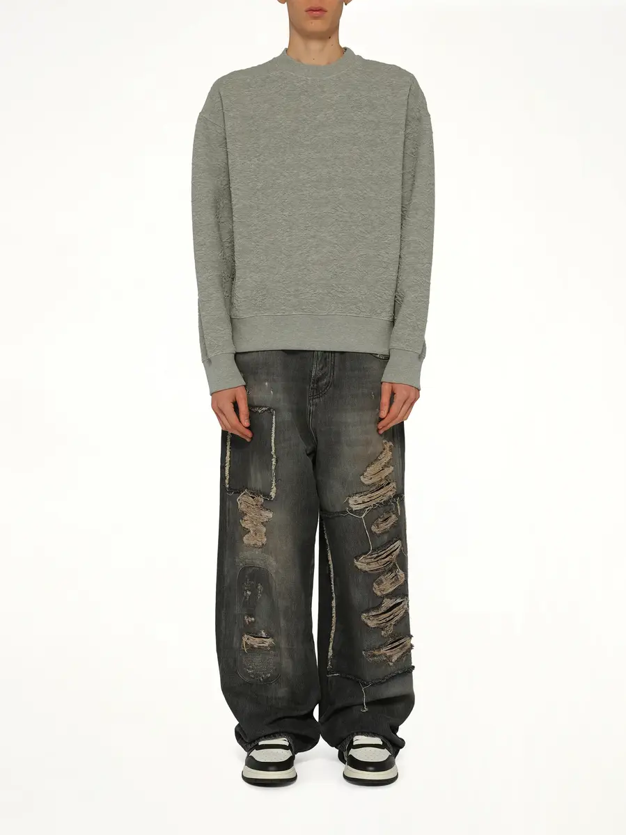 AMIRI MA Quad Oversized Sweatshirt in Stone | Thumbnail 7 AMIRI MA Quad Oversized Sweatshirt in Stone | Thumbnail 7