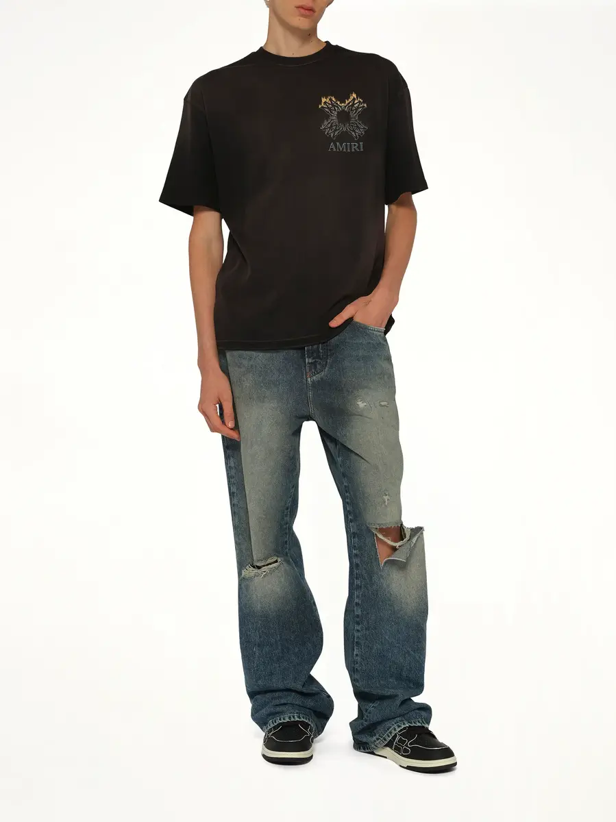AMIRI MA Quad Flames Oversized T-shirt | Thumbnail 4