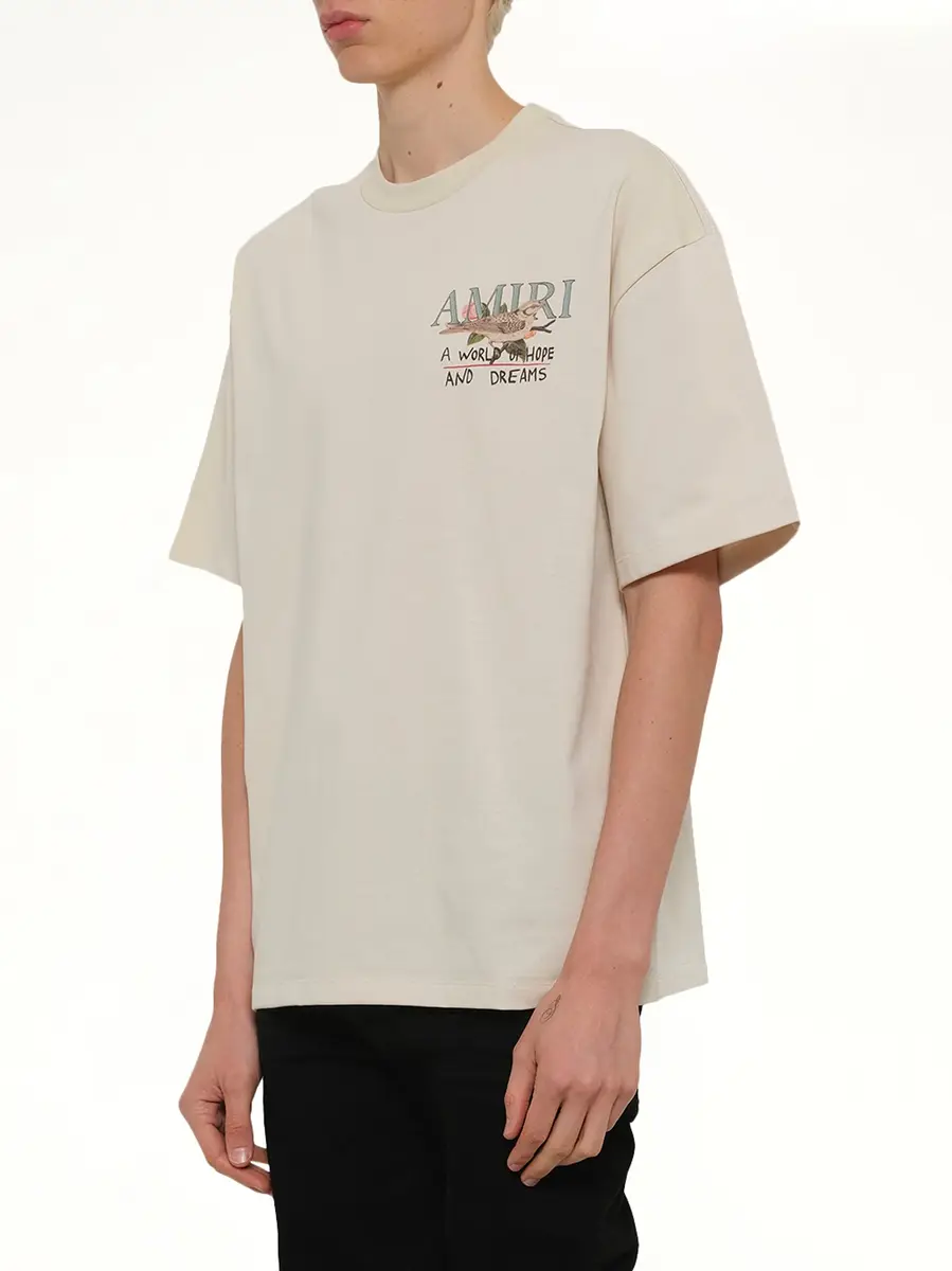 AMIRI Hope And Dreams Oversized T-shirt in Alabaster | Thumbnail 2 AMIRI Hope And Dreams Oversized T-shirt in Alabaster | Thumbnail 2