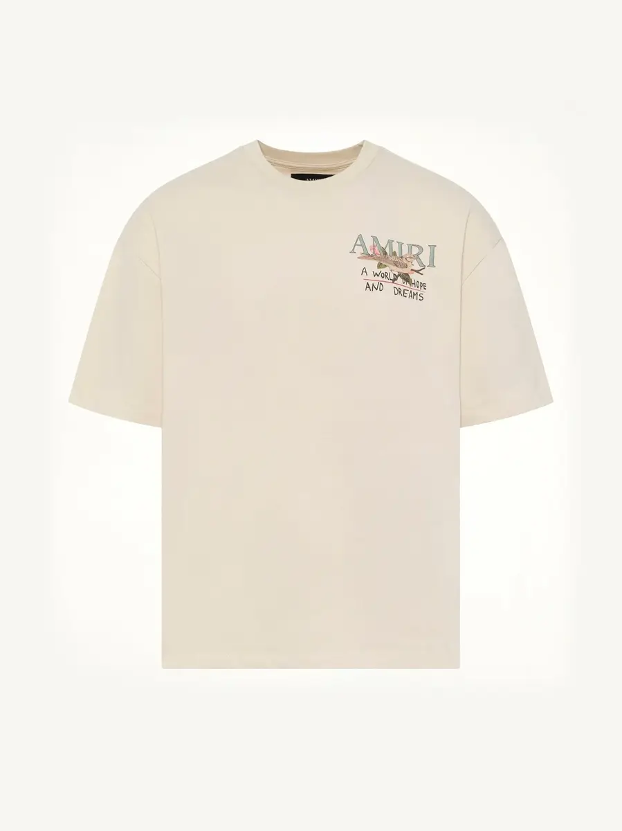 AMIRI Hope And Dreams Oversized T-shirt in Alabaster | Thumbnail 3 AMIRI Hope And Dreams Oversized T-shirt in Alabaster | Thumbnail 3