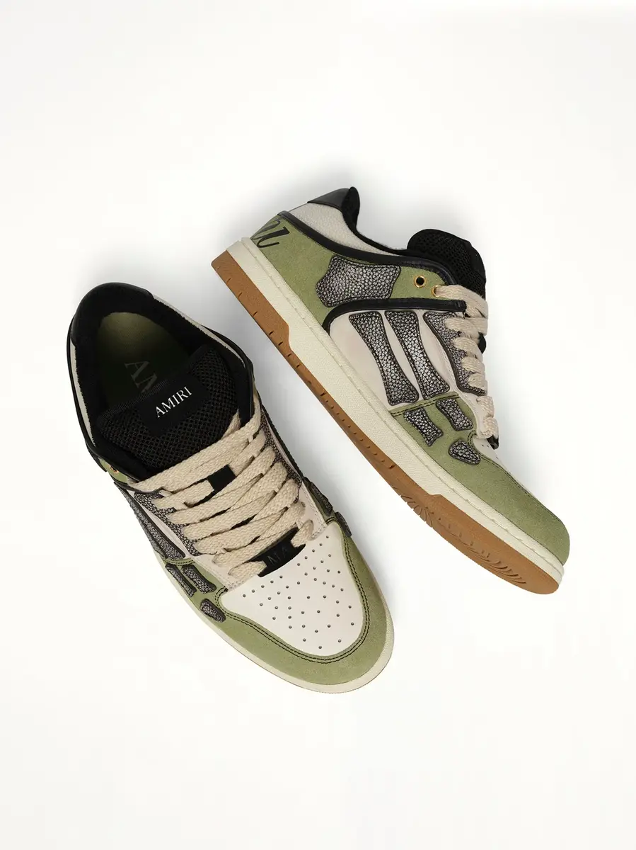 AMIRI XL Skel Top Low Sneaker in Green Tea | Thumbnail 4 AMIRI XL Skel Top Low Sneaker in Green Tea | Thumbnail 4