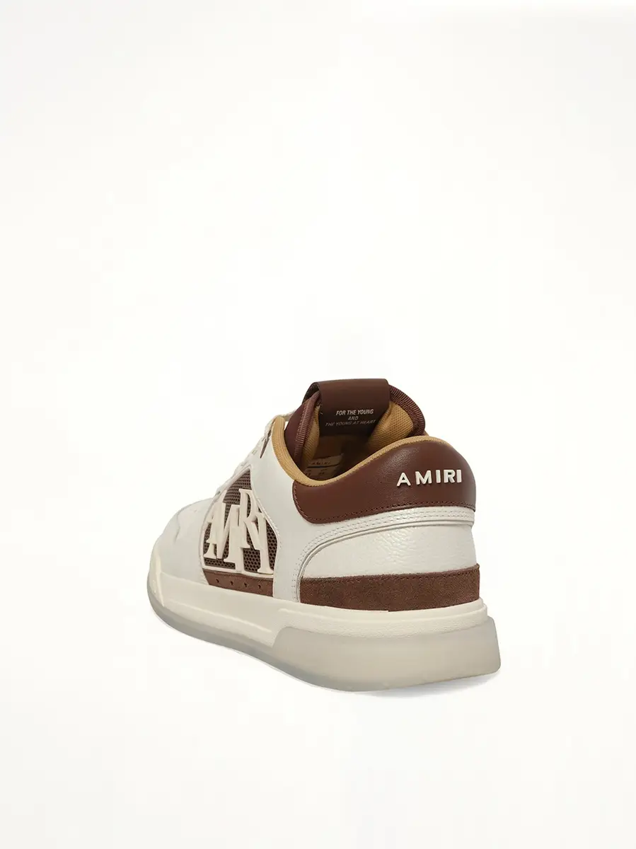 AMIRI Pebbled Classic Low Sneaker in Tobacco Brown | Thumbnail 2