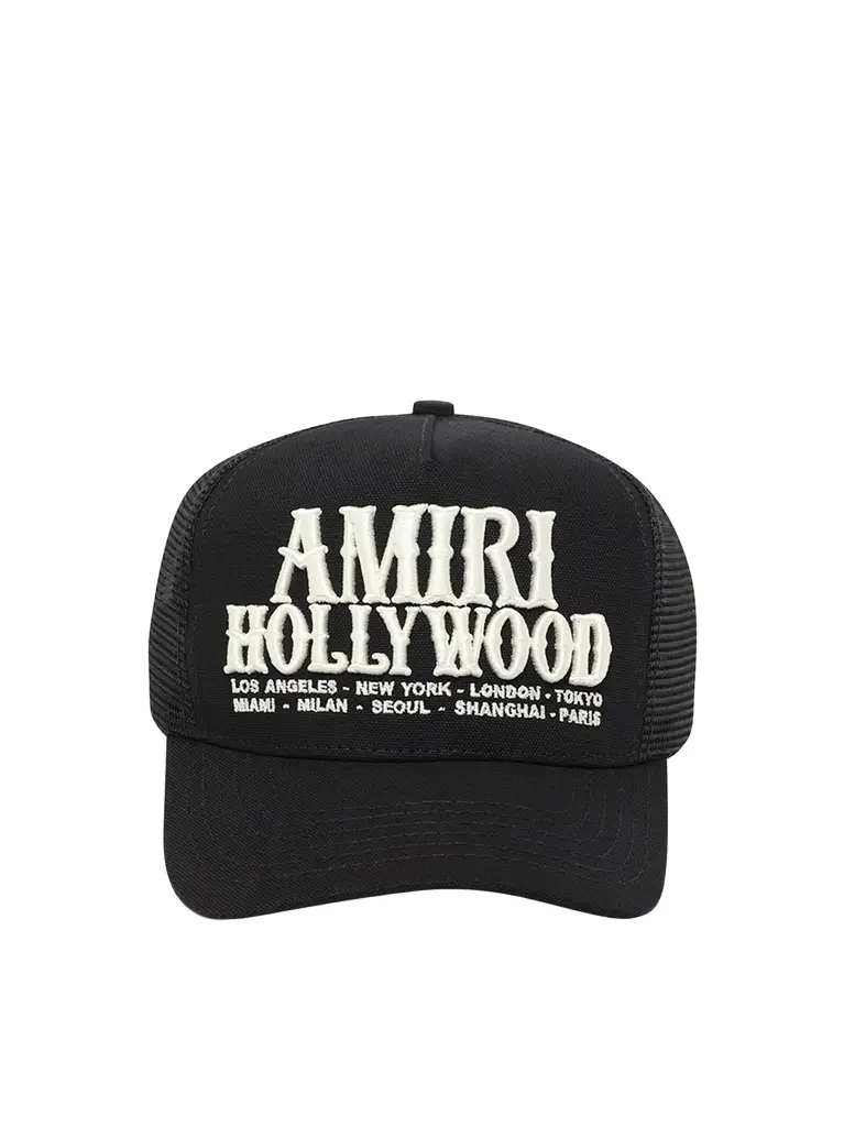 AMIRI Amiri Hollywood Trucker Hat | Image 1 AMIRI Amiri Hollywood Trucker Hat | Image 1