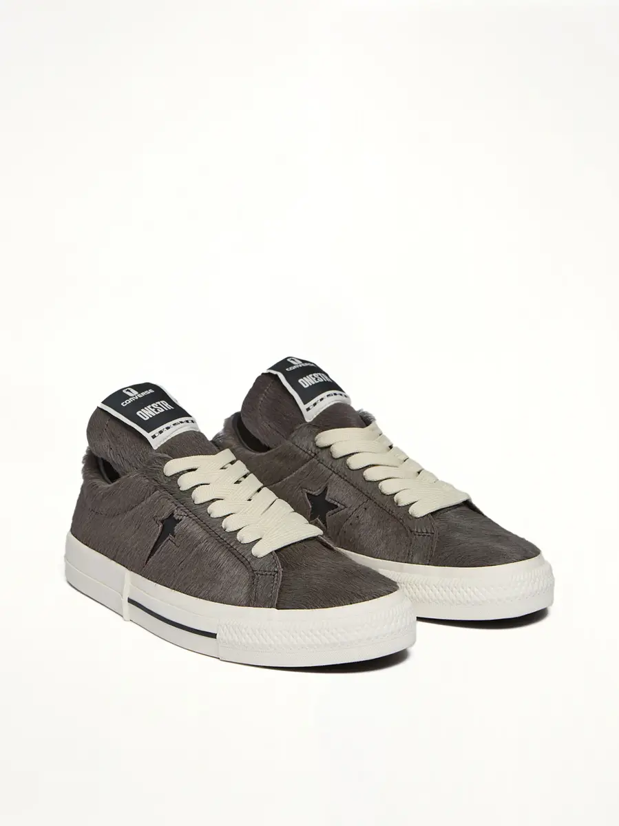 RICK OWENS DRKSHDW One Star Fur Sneaker A14796c | Thumbnail 3 RICK OWENS DRKSHDW One Star Fur Sneaker A14796c | Thumbnail 3