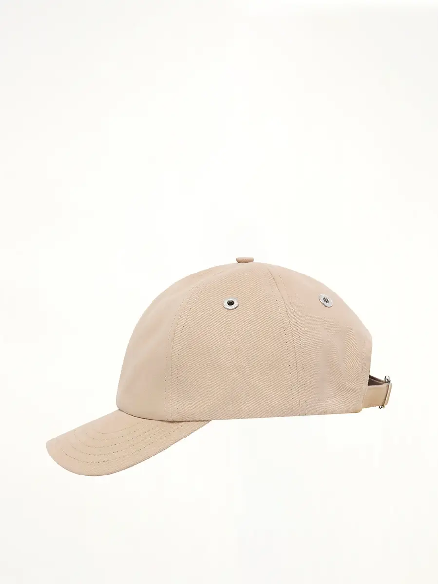 AMI PARIS Red Ami De Coeur Embroidery Cap in Beige Taupe | Thumbnail 3 AMI PARIS Red Ami De Coeur Embroidery Cap in Beige Taupe | Thumbnail 3