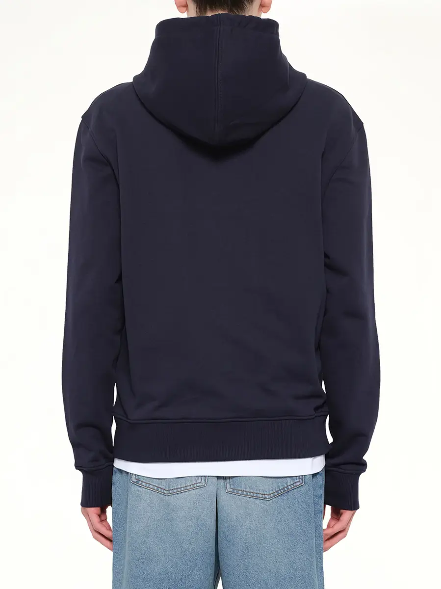 AMI PARIS Ami De Coeur Zip Hoodie in Navy/red | Thumbnail 5 AMI PARIS Ami De Coeur Zip Hoodie in Navy/red | Thumbnail 5