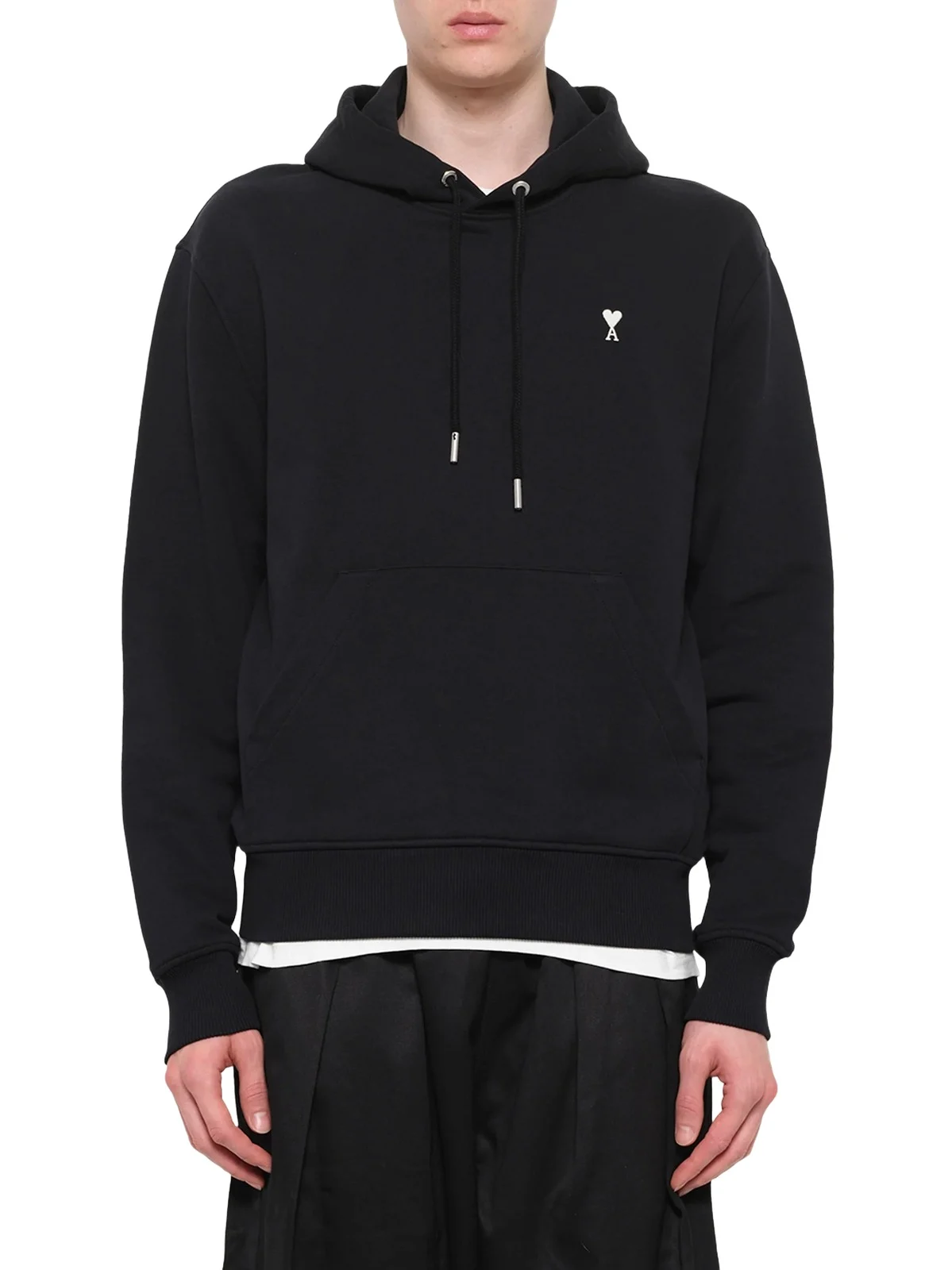 AMI PARIS Contrasted Ami De Coeur Hoodie