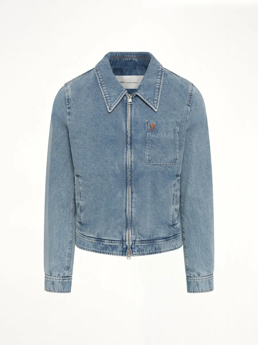 AMI PARIS Contrasted Adc Denim Jacket | Thumbnail 3