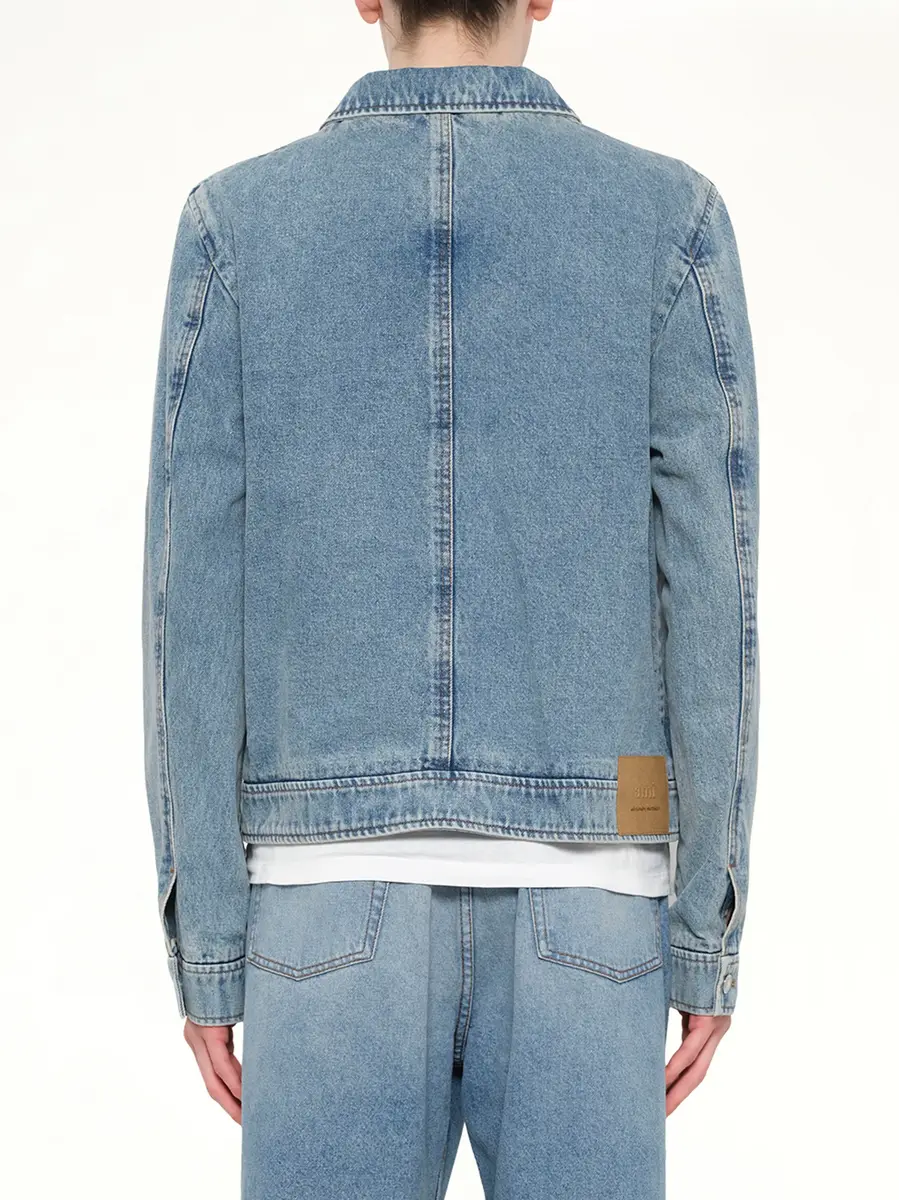 AMI PARIS Contrasted Adc Denim Jacket | Thumbnail 5