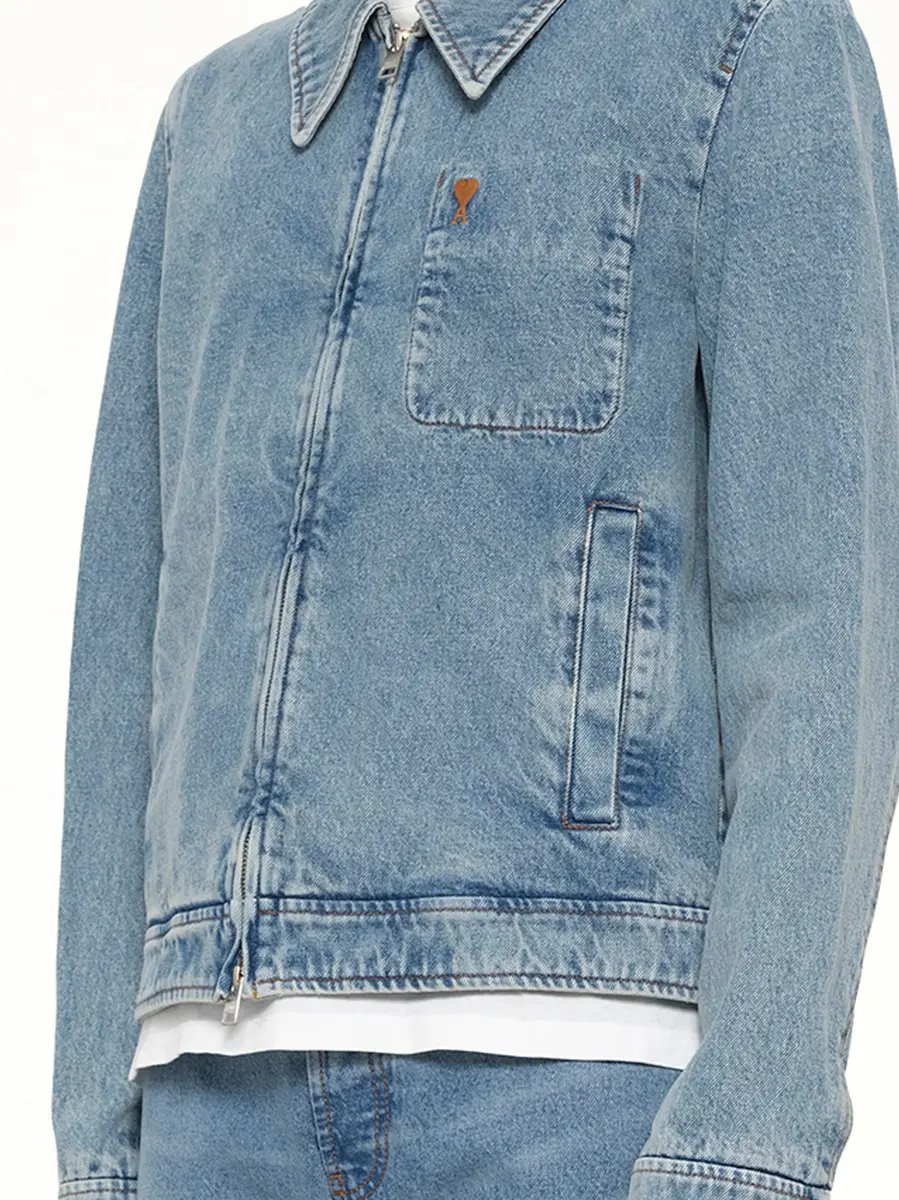 AMI PARIS Contrasted Adc Denim Jacket | Thumbnail 6