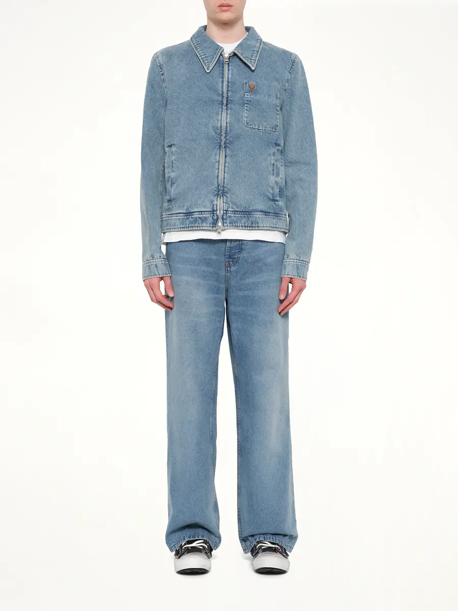 AMI PARIS Contrasted Adc Denim Jacket | Thumbnail 7