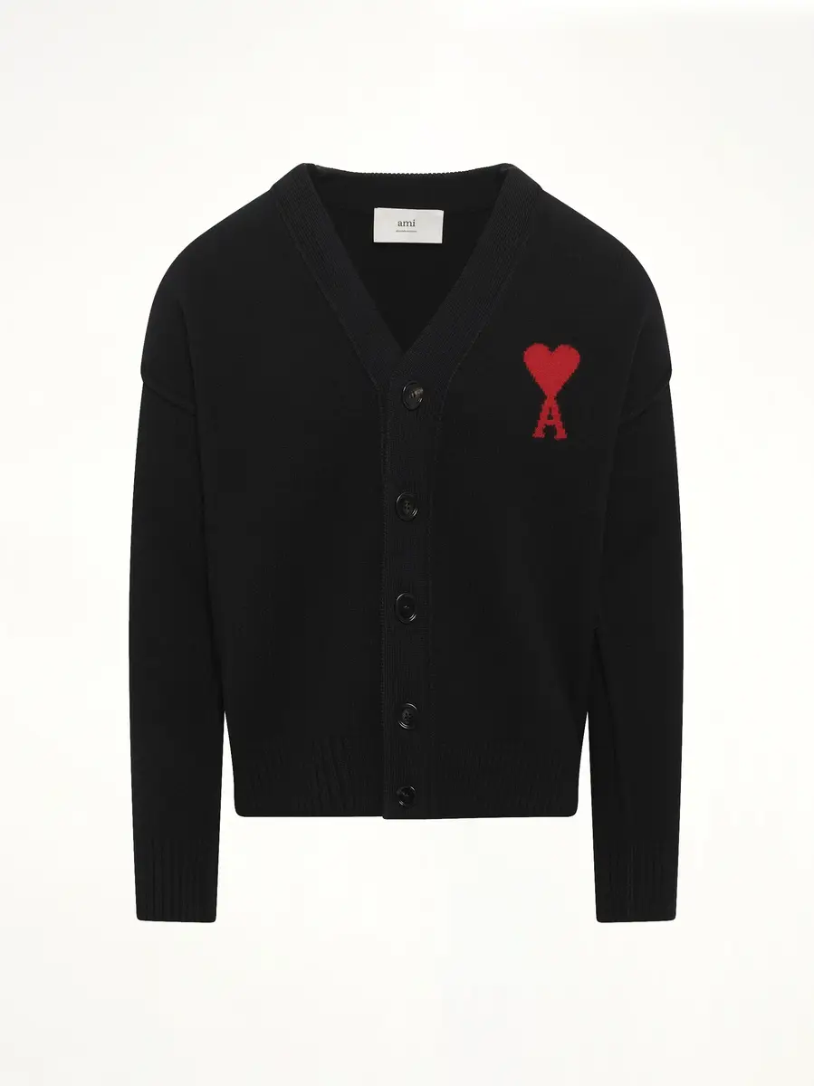 AMI PARIS Ami De Coeur Cardigan | Thumbnail 2 AMI PARIS Ami De Coeur Cardigan | Thumbnail 2