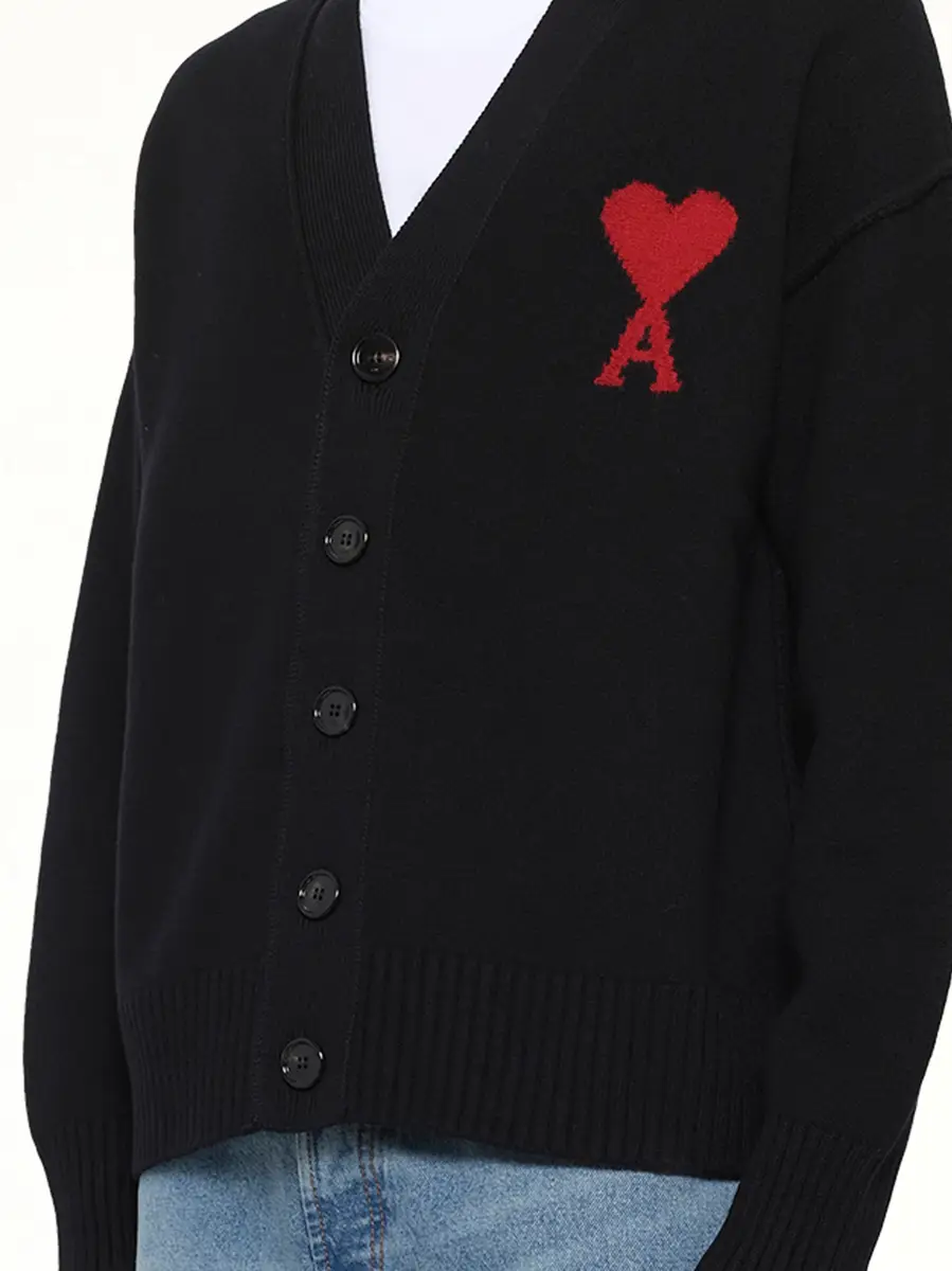 AMI PARIS Ami De Coeur Cardigan | Thumbnail 6 AMI PARIS Ami De Coeur Cardigan | Thumbnail 6