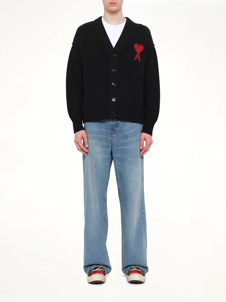 AMI PARIS Ami De Coeur Cardigan | Thumbnail 7 AMI PARIS Ami De Coeur Cardigan | Thumbnail 7