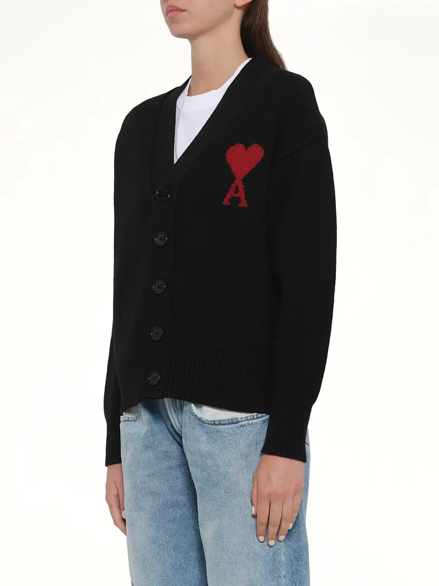 AMI PARIS Ami De Coeur Cardigan | Thumbnail 9 AMI PARIS Ami De Coeur Cardigan | Thumbnail 9