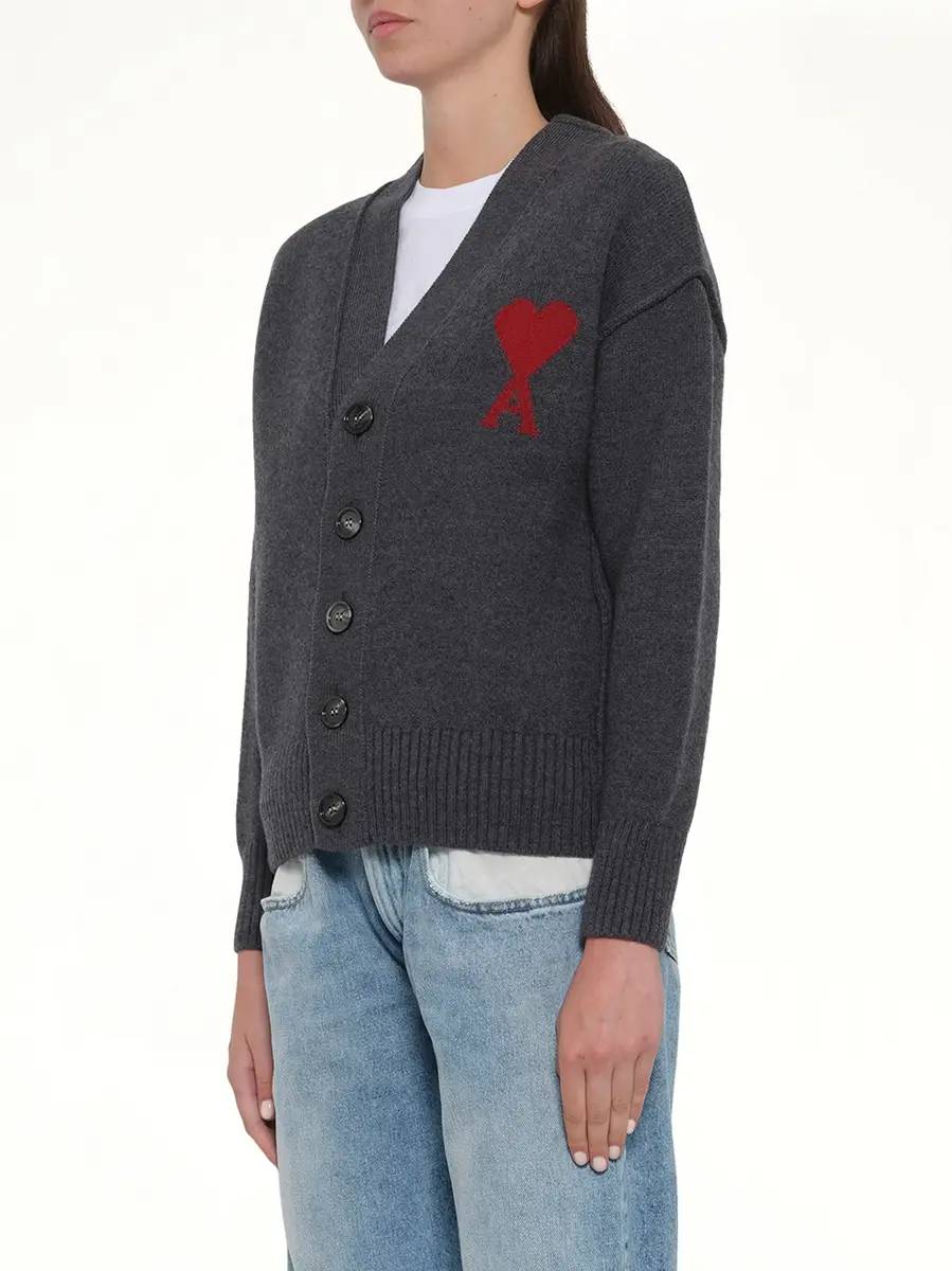 AMI PARIS Ami De Coeur Cardigan | Thumbnail 9