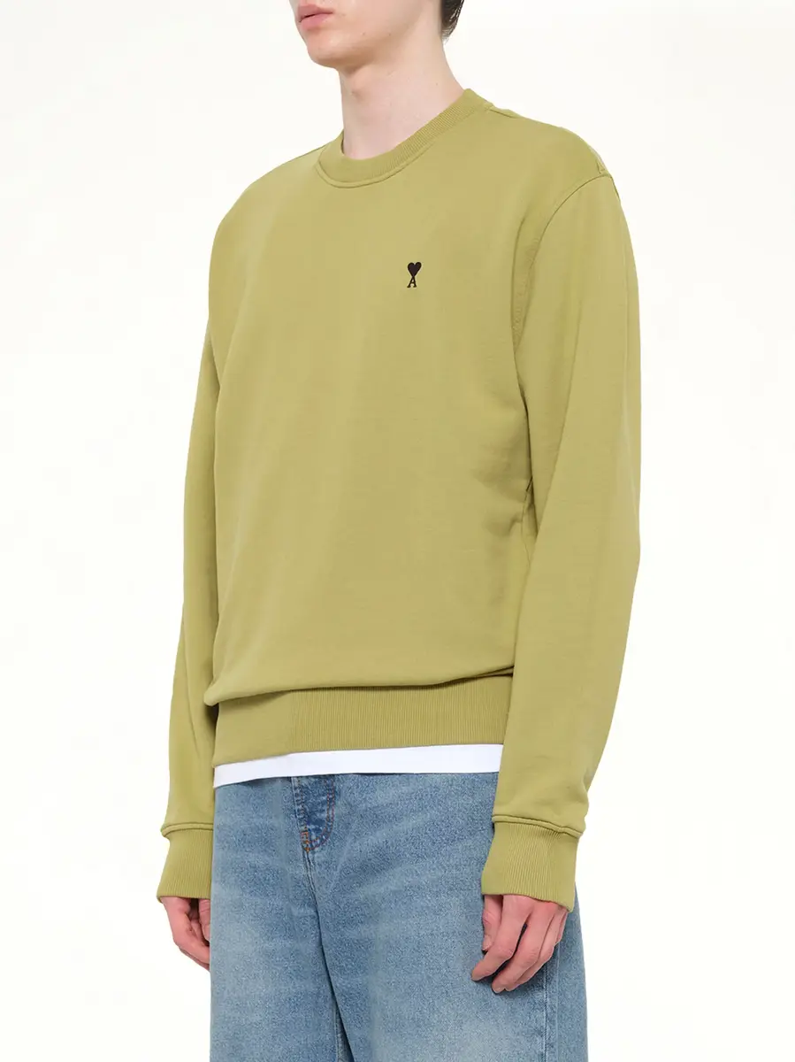 AMI PARIS Contrasted Adc Sweatshirt in Matcha Green | Thumbnail 2 AMI PARIS Contrasted Adc Sweatshirt in Matcha Green | Thumbnail 2