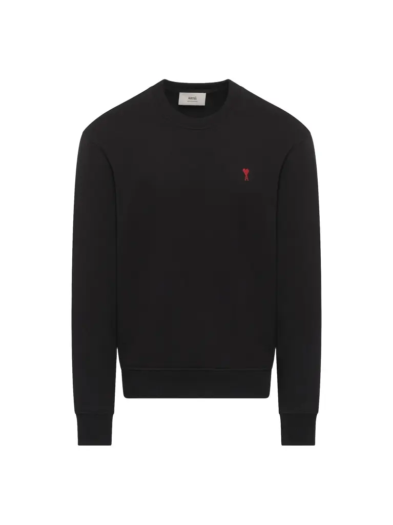 AMI PARIS Red Ami De Coeur Sweatshirt | Image 1 AMI PARIS Red Ami De Coeur Sweatshirt | Image 1