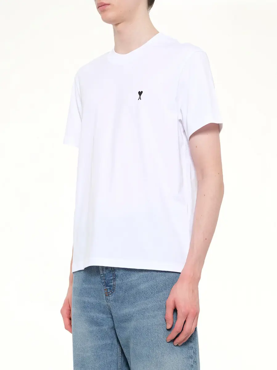 AMI PARIS Contrasted Ami De Coeur T-shirt | Thumbnail 3 AMI PARIS Contrasted Ami De Coeur T-shirt | Thumbnail 3