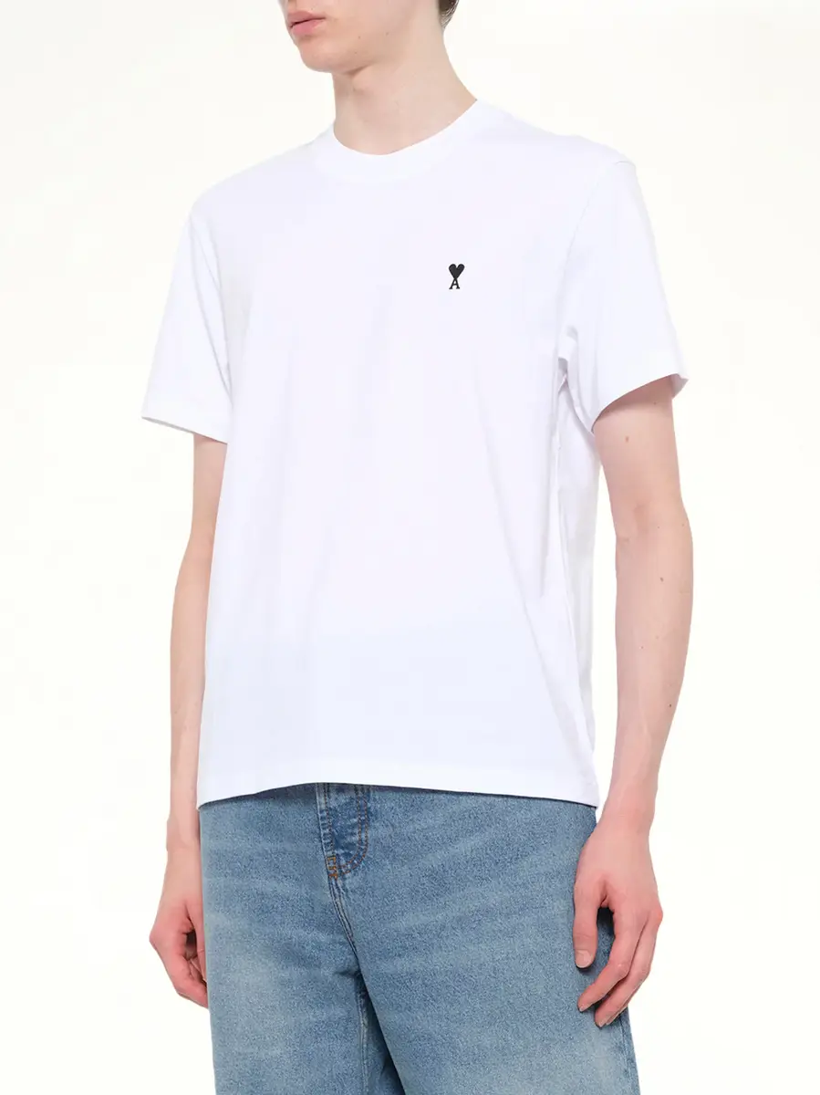 AMI PARIS Contrasted Ami De Coeur T-shirt | Thumbnail 6 AMI PARIS Contrasted Ami De Coeur T-shirt | Thumbnail 6