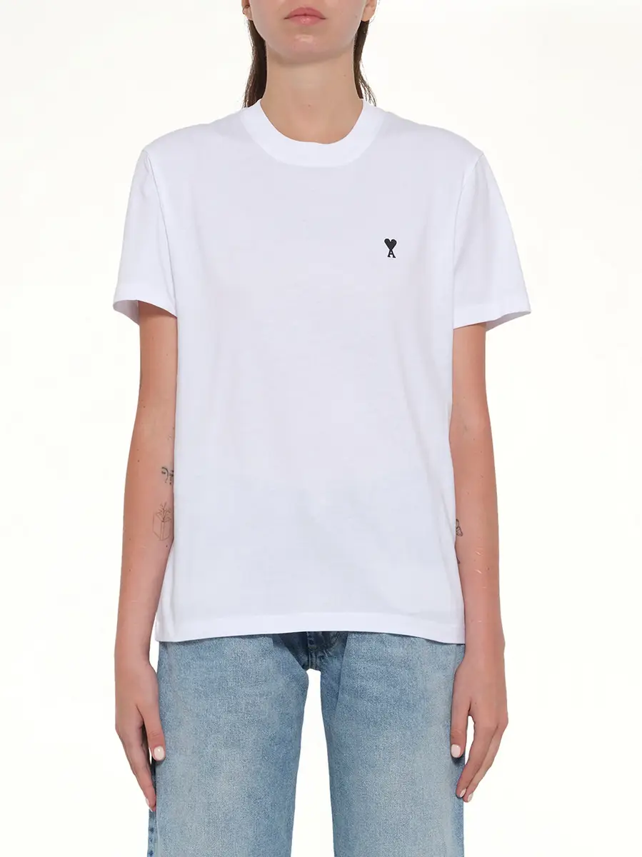 AMI PARIS Contrasted Ami De Coeur T-shirt | Thumbnail 8 AMI PARIS Contrasted Ami De Coeur T-shirt | Thumbnail 8