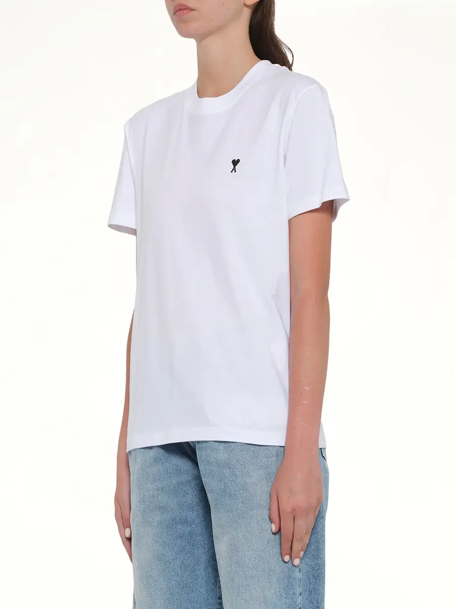 AMI PARIS Contrasted Ami De Coeur T-shirt | Thumbnail 9 AMI PARIS Contrasted Ami De Coeur T-shirt | Thumbnail 9
