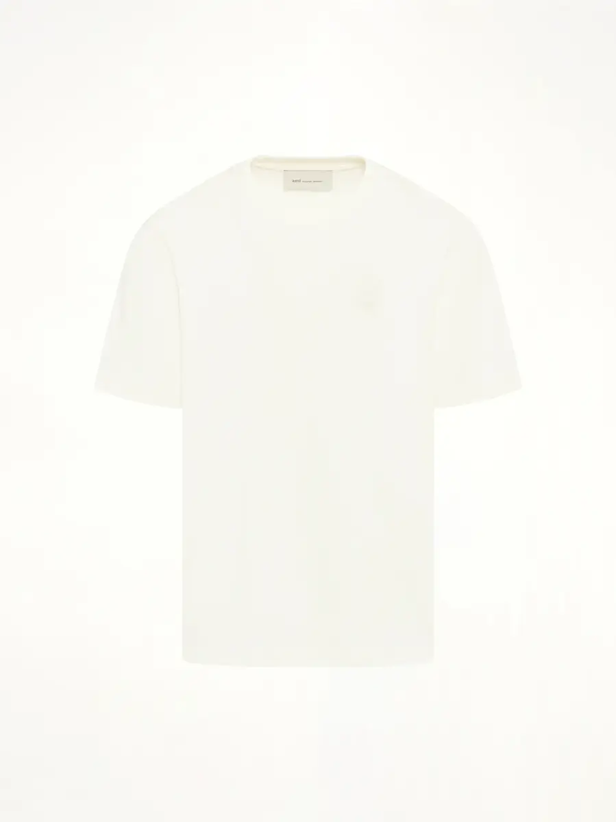 AMI PARIS Big Adc Embossed T-shirt in Off White | Thumbnail 3 AMI PARIS Big Adc Embossed T-shirt in Off White | Thumbnail 3