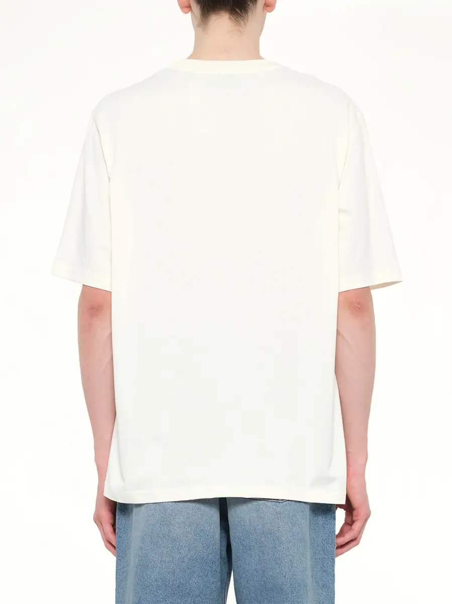AMI PARIS Big Adc Embossed T-shirt in Off White | Thumbnail 5 AMI PARIS Big Adc Embossed T-shirt in Off White | Thumbnail 5