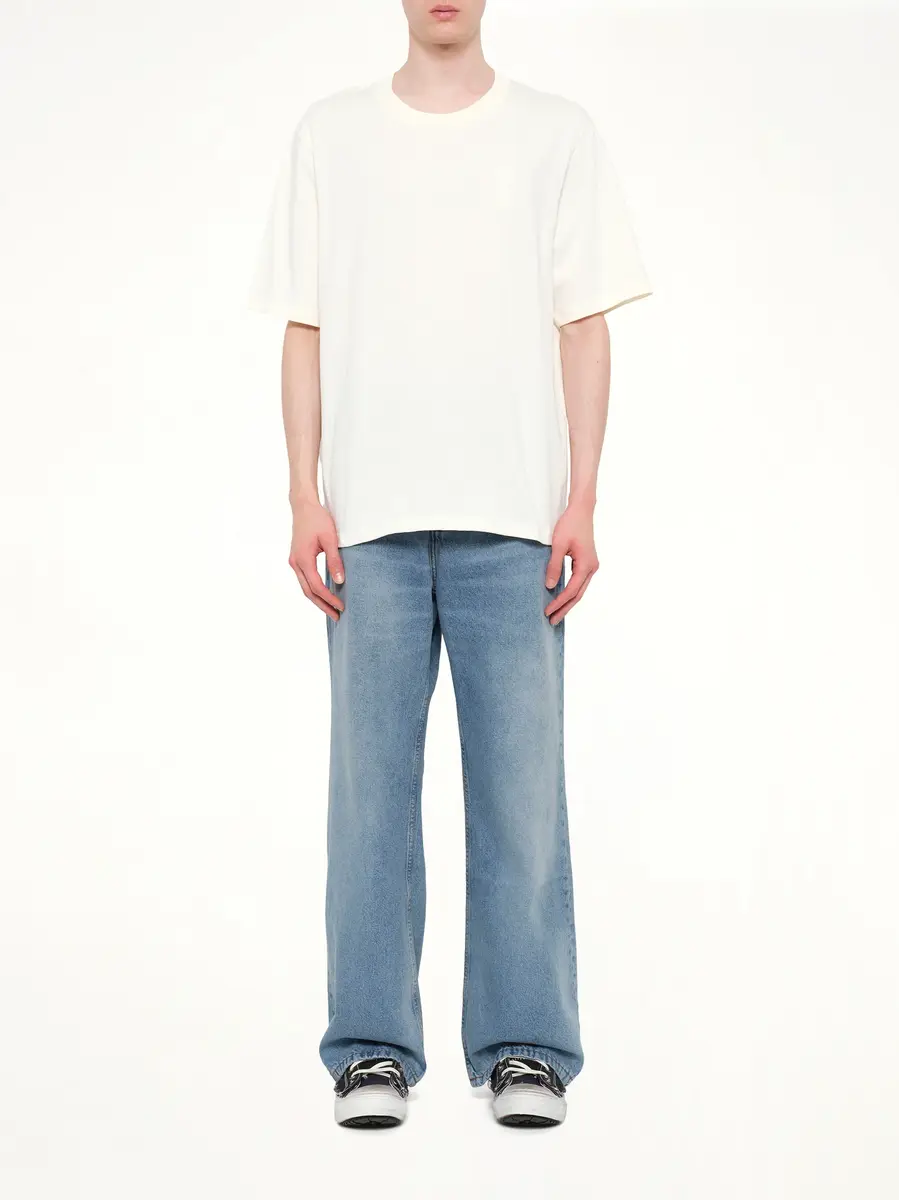 AMI PARIS Big Adc Embossed T-shirt in Off White | Thumbnail 7 AMI PARIS Big Adc Embossed T-shirt in Off White | Thumbnail 7
