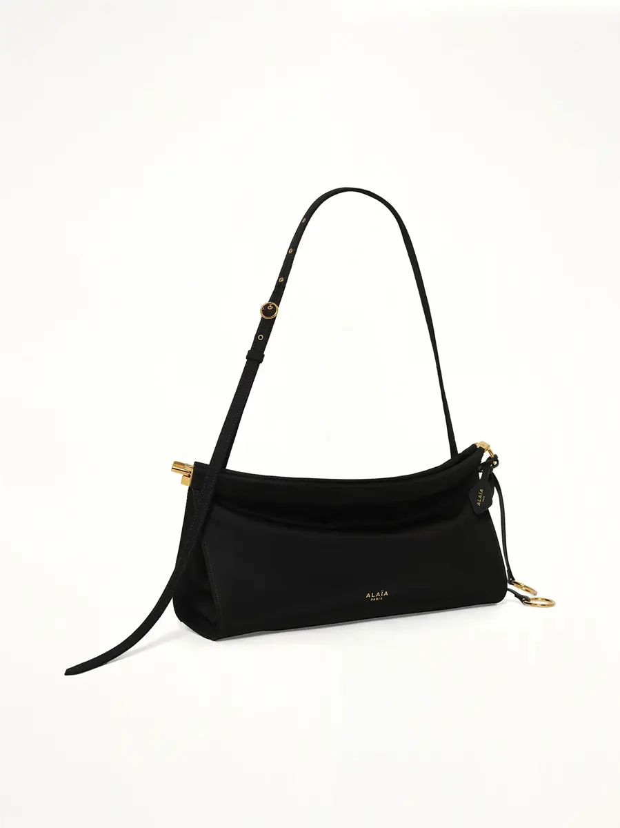 Alaïa Le Click East West Nylon Shoulder Bag | Thumbnail 3 Alaïa Le Click East West Nylon Shoulder Bag | Thumbnail 3