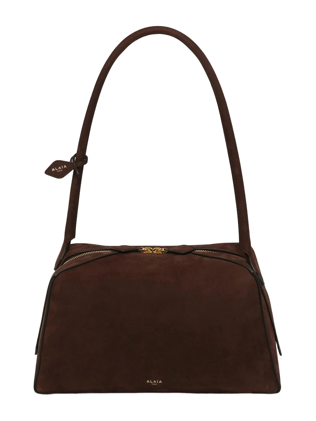 ALAÏA Le Bouledogue Medium Bag in Brun Fonce